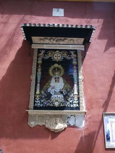Tile picture of the virgin
