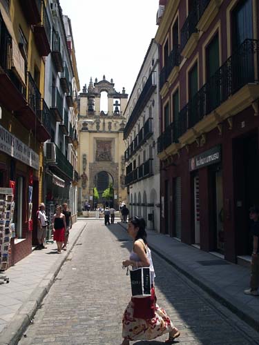 View towards the cathedral