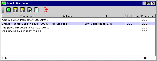 This is the main screen