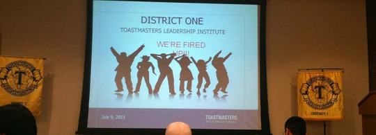 My notes from the Toastmasters Leadership Institute (TLI) for District 1