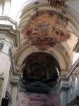 A detail of the ceiling paintings in the Duomo