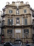 Two of the four similar facades at four corners