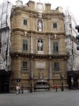 Two of the four similar facades at four corners