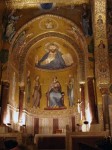 The mosaics over the alter