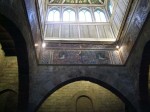 The ceiling and four sides of a tower in the parliment building