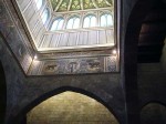 The ceiling and four sides of a tower in the parliment building