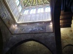 The ceiling and four sides of a tower in the parliment building