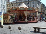 The carousel at Piazza Repubblica