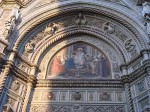 Mosaic over the doors of the Duomo