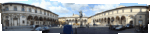 A panorama of the Piazza Santissima Annunziata