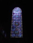 The famous blue windows of Chartres Cathedral