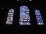 The oldest windows at Chartres over the entrance