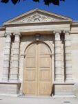 The facade at the end of the museum