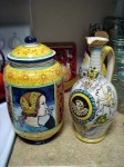 The ceramic pieces we bought