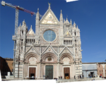The facade of the Duomo
