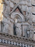 A cool statue on the facade