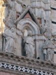 A cool statue on the facade