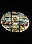 The main rosette window above the entrance