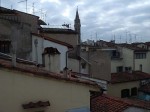 The view from our room in Florence
