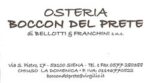 Osteria Boccon del Prete card
