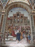 Fresco panel on the walls of the library