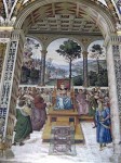 Fresco panel on the walls of the library