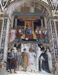 Fresco panel on the walls of the library