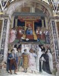 Fresco panel on the walls of the library