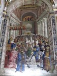 Fresco panel on the walls of the library