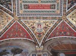 Grotesques that decorate the ceiling