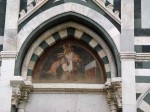 An external niche - doesn't it look like Moses is offering God a Big Mac?