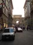 View down a street near the hotel