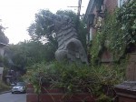 Side view of a gryphon
