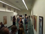 A shot of part of the early crowd at the reception