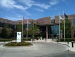 The main entrance of the DIRECTV call center in Boise