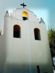 A lomo image of the bell tower