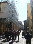 The entry to the Ponte Vecchio from the Duomo side