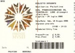 Ticket to enter the Palazzo Pitti