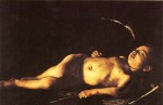 "Sleeping Cupid" by Carravagio , 1610