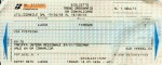 The train ticket from Lucca back to Flrenze (Florence)