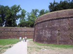 A view of the walls near the porta