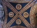 A decorated chapel celiing