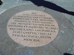The marker where Savanarola was executed