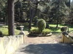 A view of the park below the main house