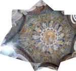 A combined (panorama) image of the whole ceiling