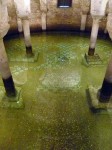 The lower floor that's under water