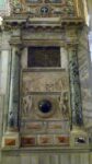 A niche inside the basilica - note the black 'ball'