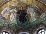 The fabulous mosaic over the altar - it's brilliant gold!