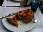 My Calzone at dinner - it was really good!