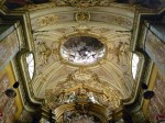 A detail from the ceiling over the altar